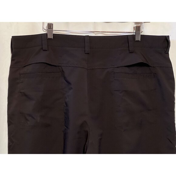 Izod Performx Mens Flat Front Black Shorts Size 38 Polyester Blend Stretch Fabri - Picture 5 of 8